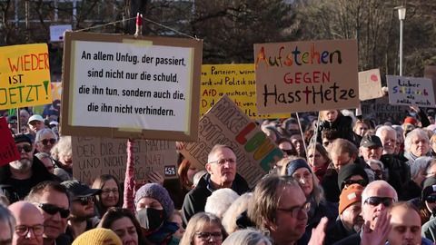 Bundesweit: Zehntausende bei Demos gegen rechts - Warnung vor AfD