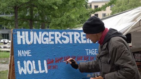 Klima-Hungerstreik: Ein Teilnehmer laut Kampagne in Lebensgefahr