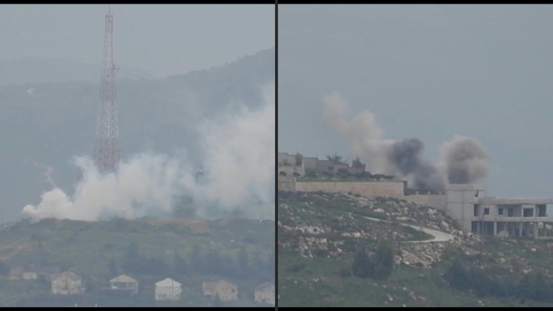 Smoke billows after Israel, Hezbollah exchange fire