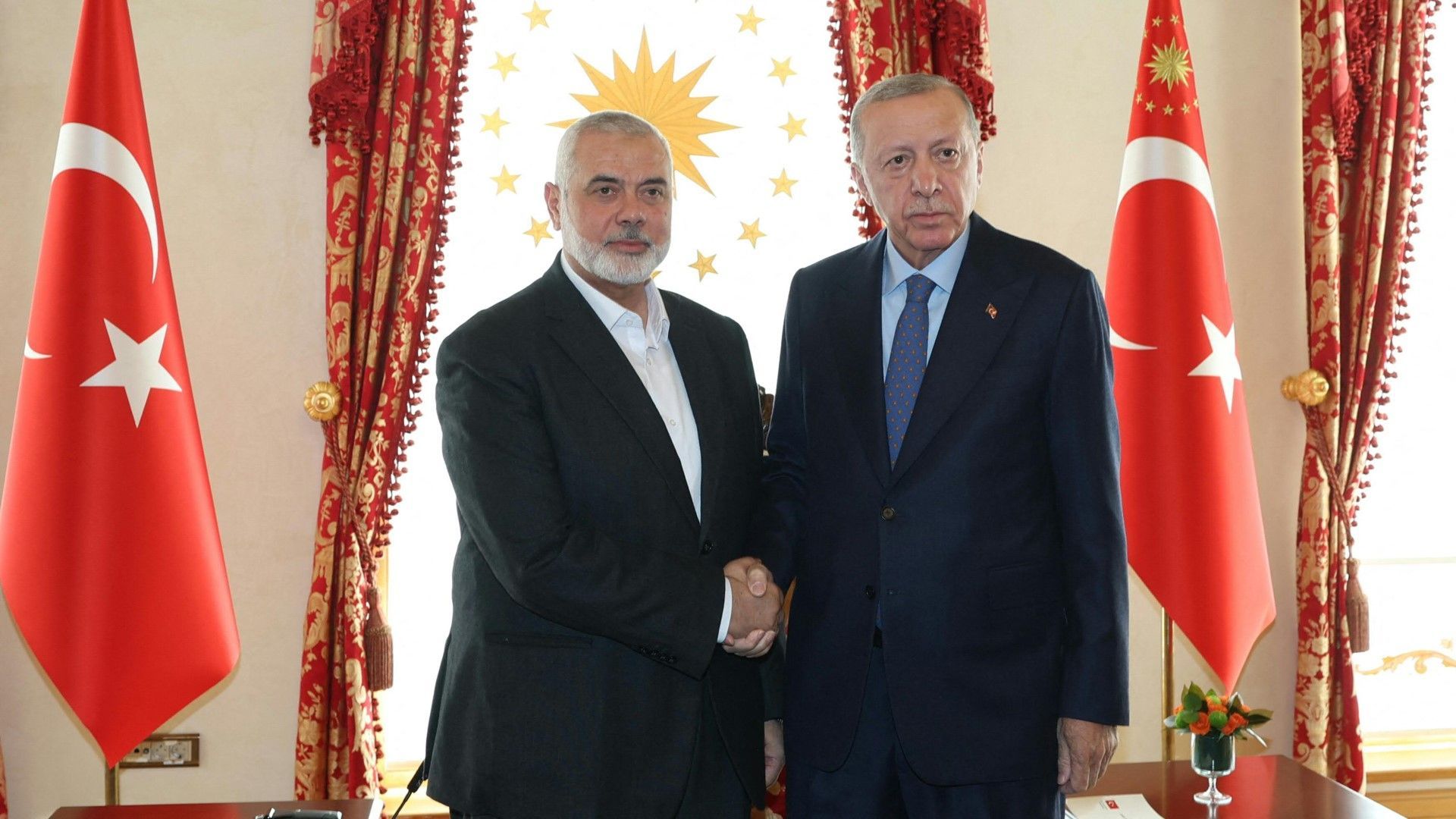 Erdogan ruft Palästinenser bei Treffen mit Hamas-Chef zur "Einheit" auf