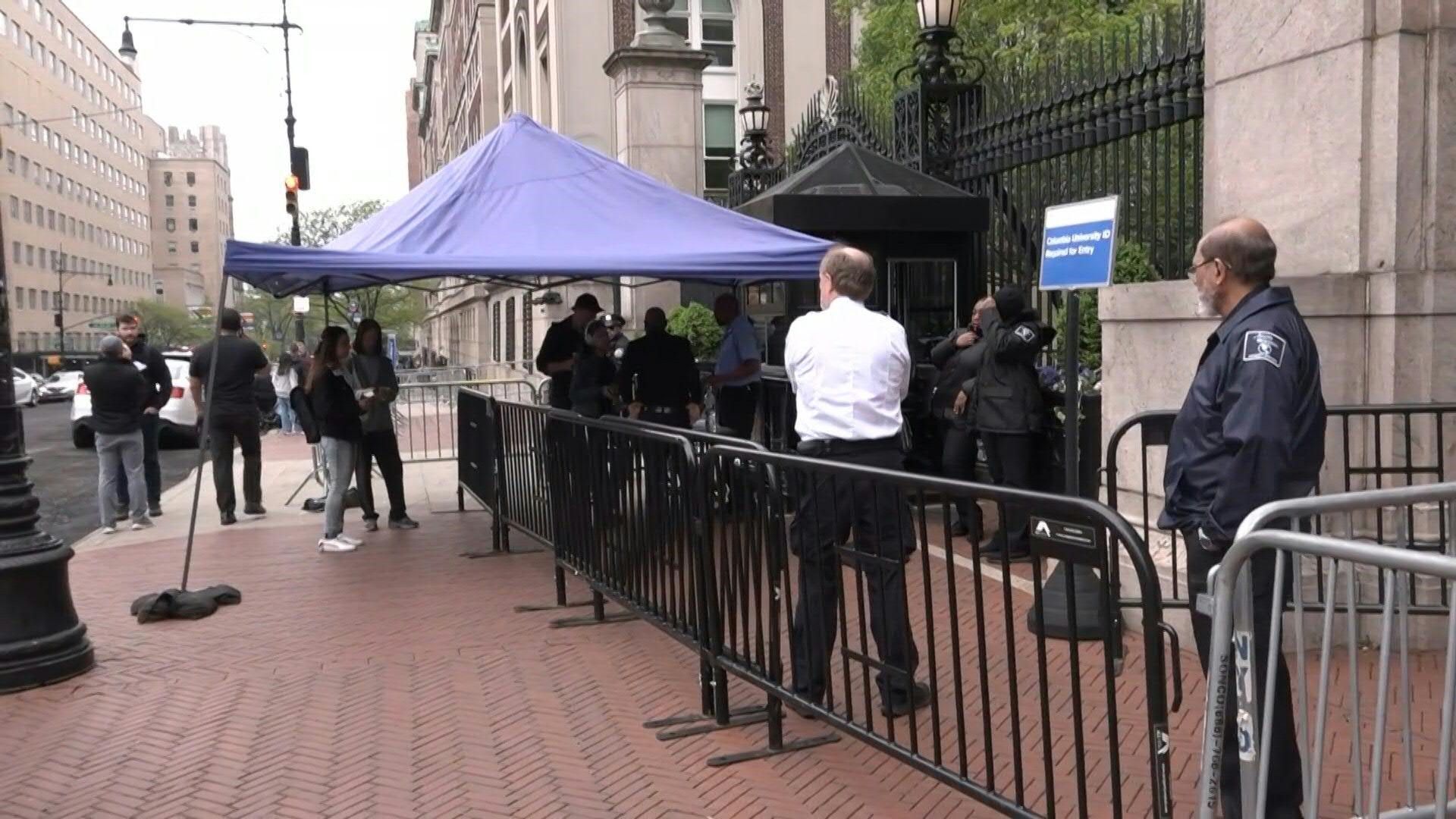 Columbia protests: NYPD mobilizes outside campus hours after riot police raid