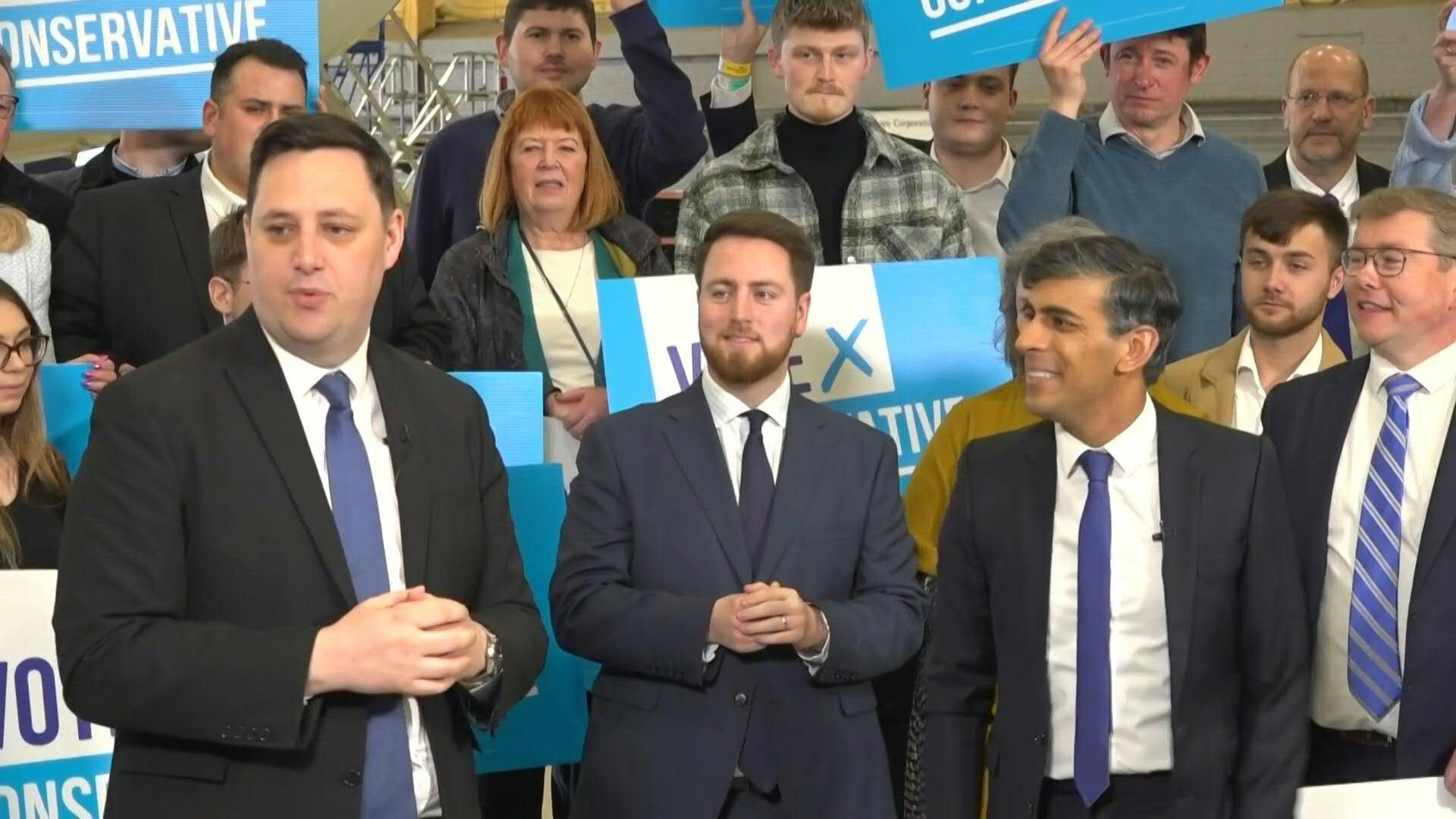 Tees Valley conservative mayor Ben Houchen celebrates re-election with PM