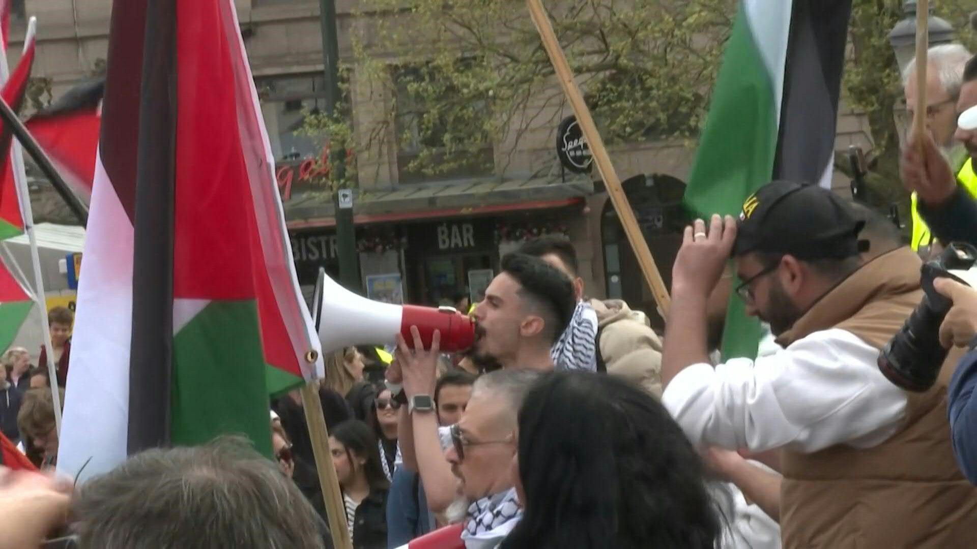 Hundreds gather in Sweden's Malmö to protest over Israel's participation in Eurovision