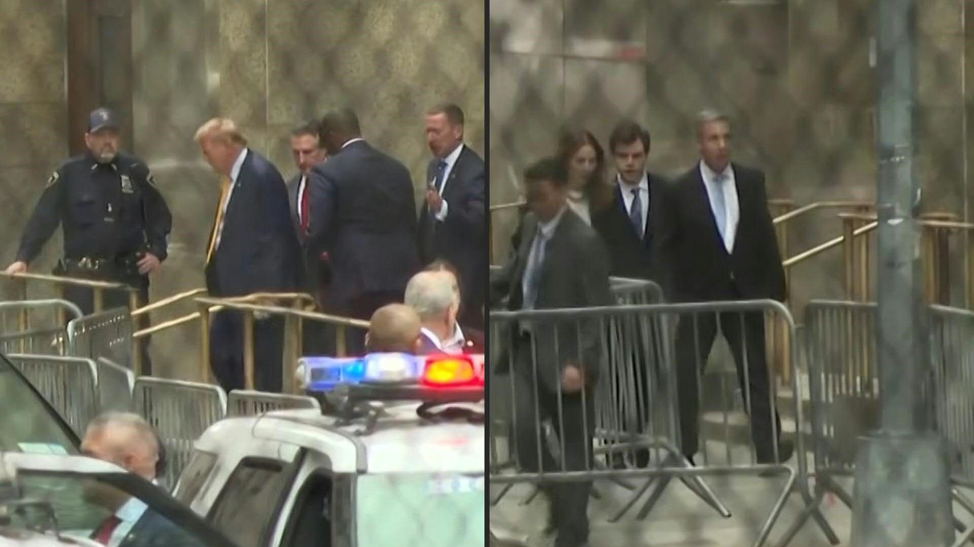 Trump, Cohen leave court after testimony at hush money trial  