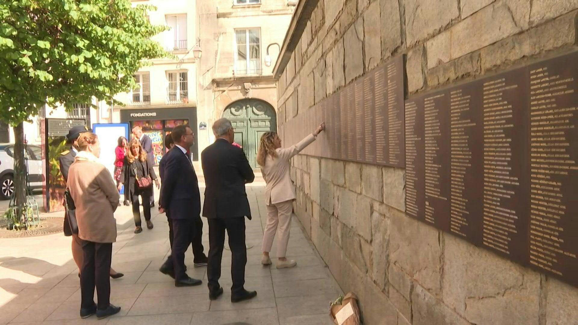 French Secretary of State for Veterans visits vandalised Holocaust Memorial