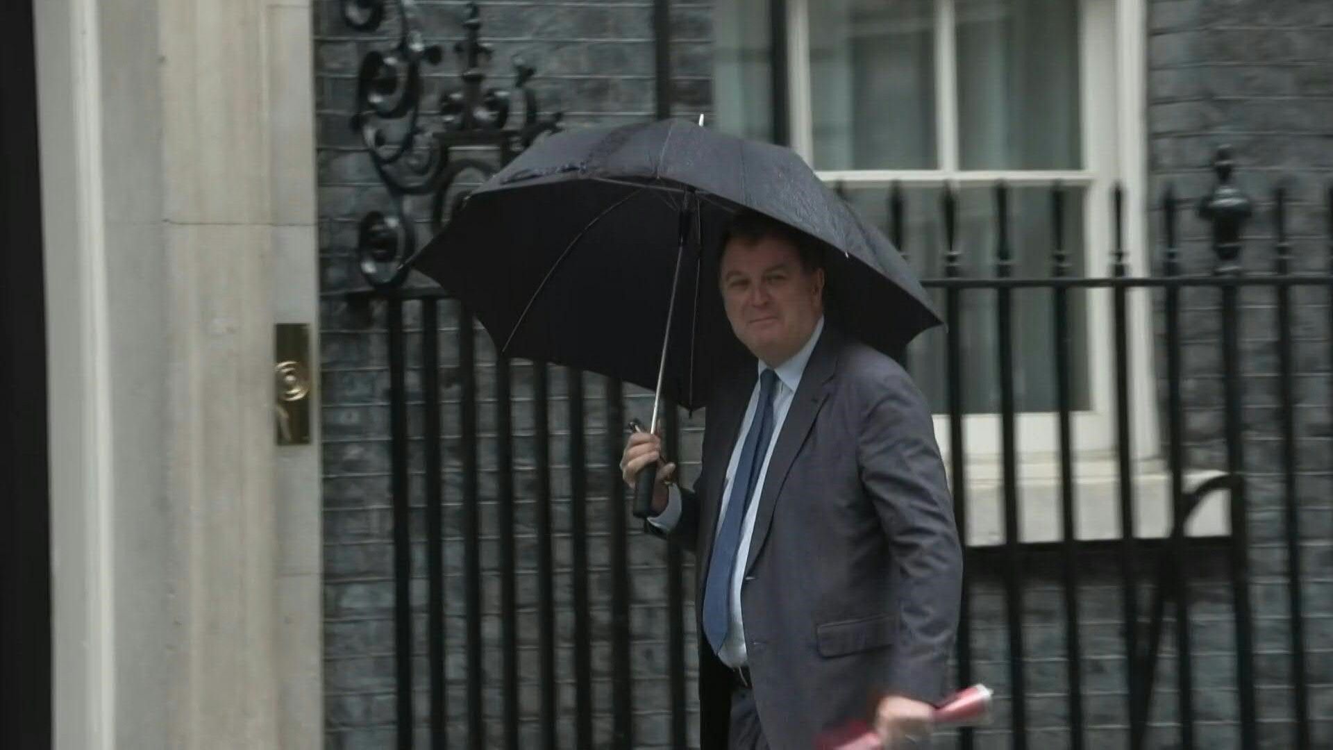 UK government ministers arrive at 10 Downing Street