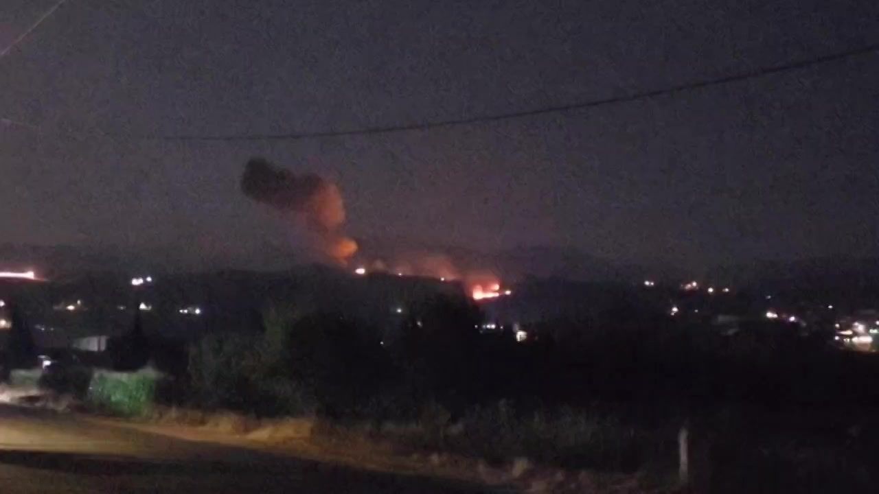 Smoke, explosions after Israeli strikes on east Lebanon