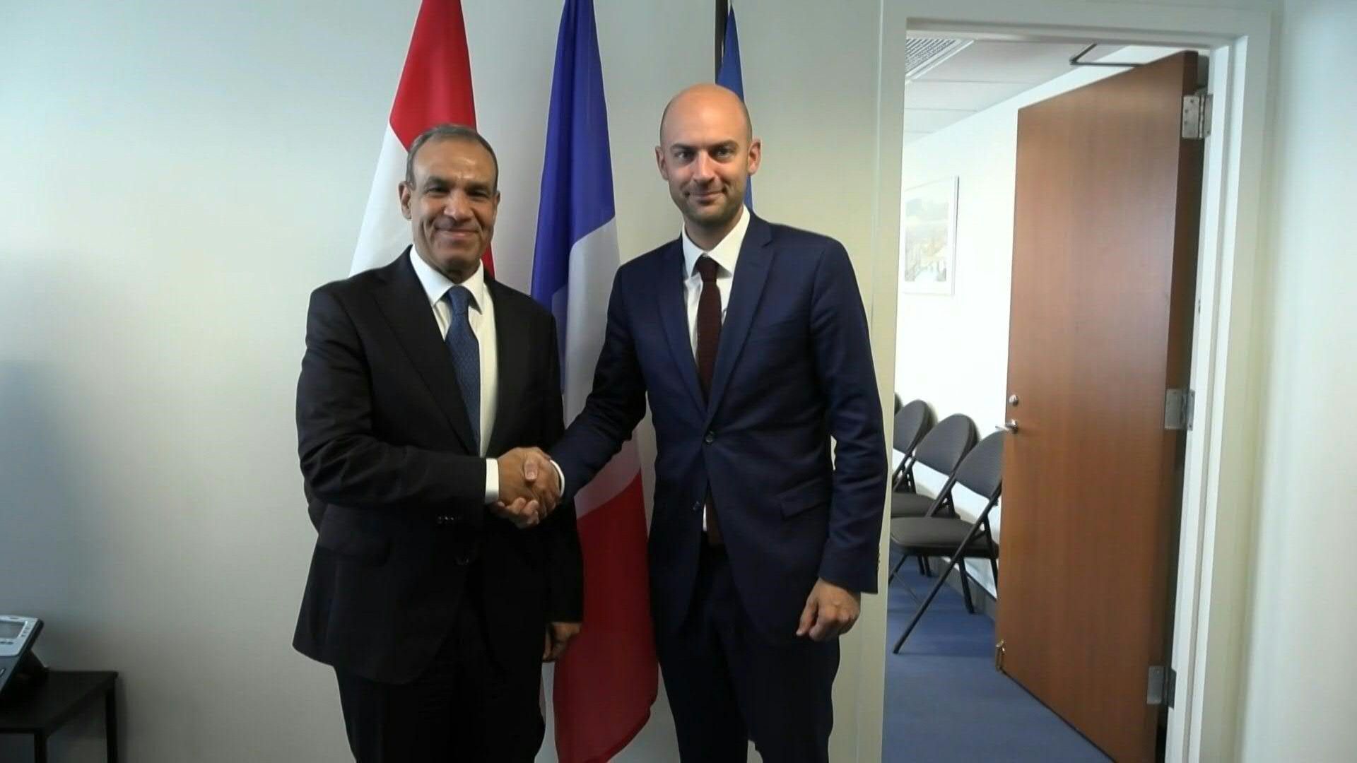 French and Egyptian foreign ministers meet in New York