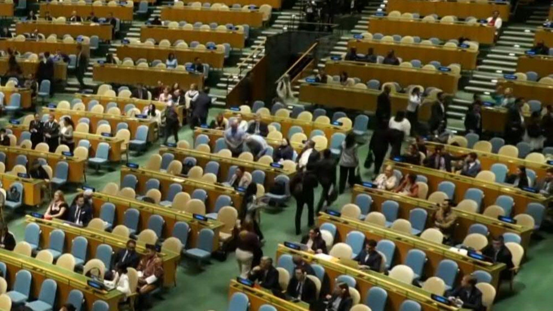 Many delegates leave UN General Assembly as Netanyahu speaks