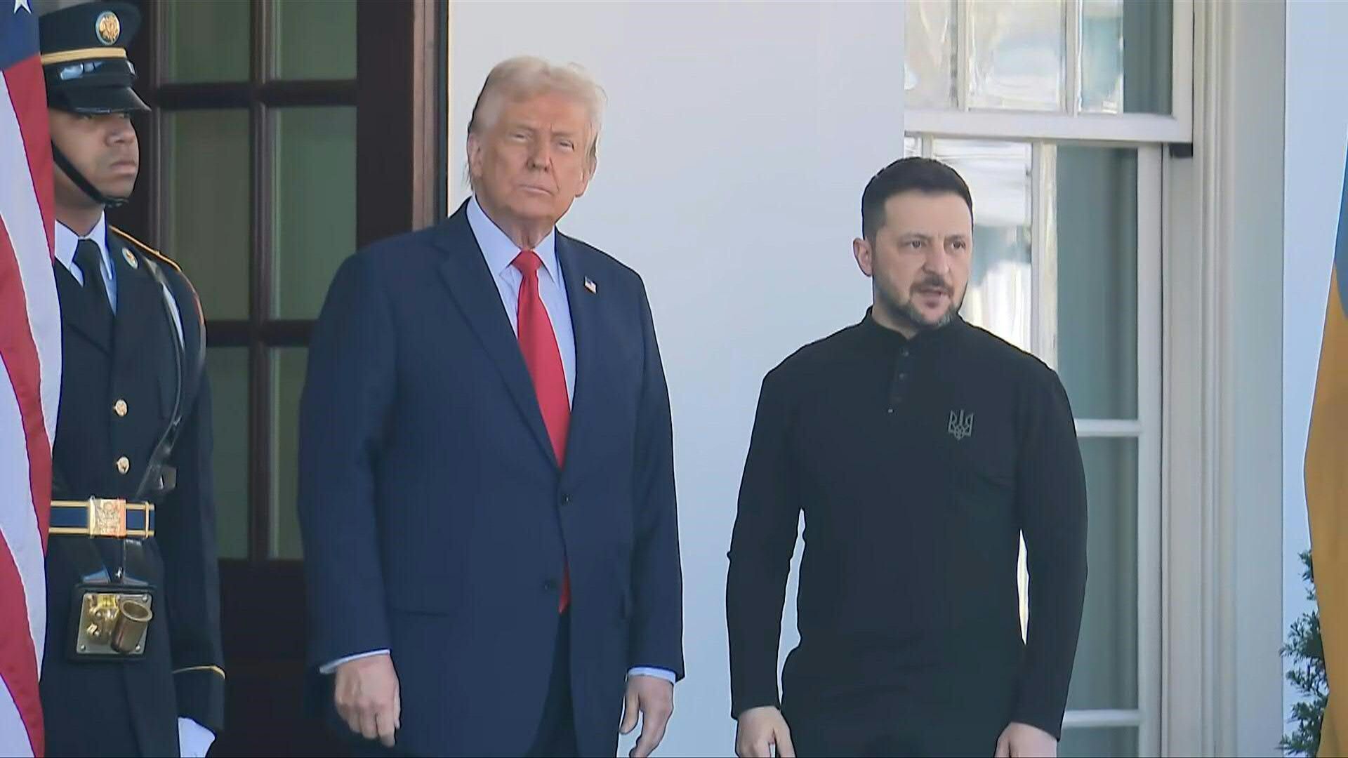 Trump greets Ukraine's Zelensky at White House
