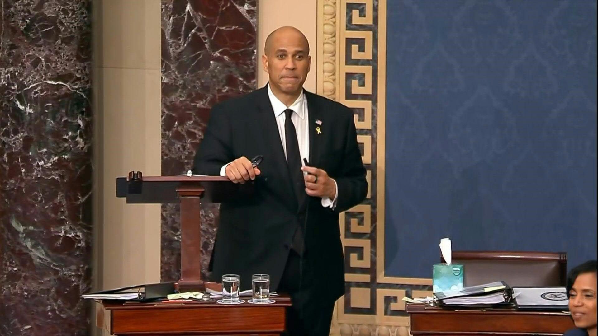 Video: 'It's not left or right, it's right or wrong': US senator ends record-breaking speech