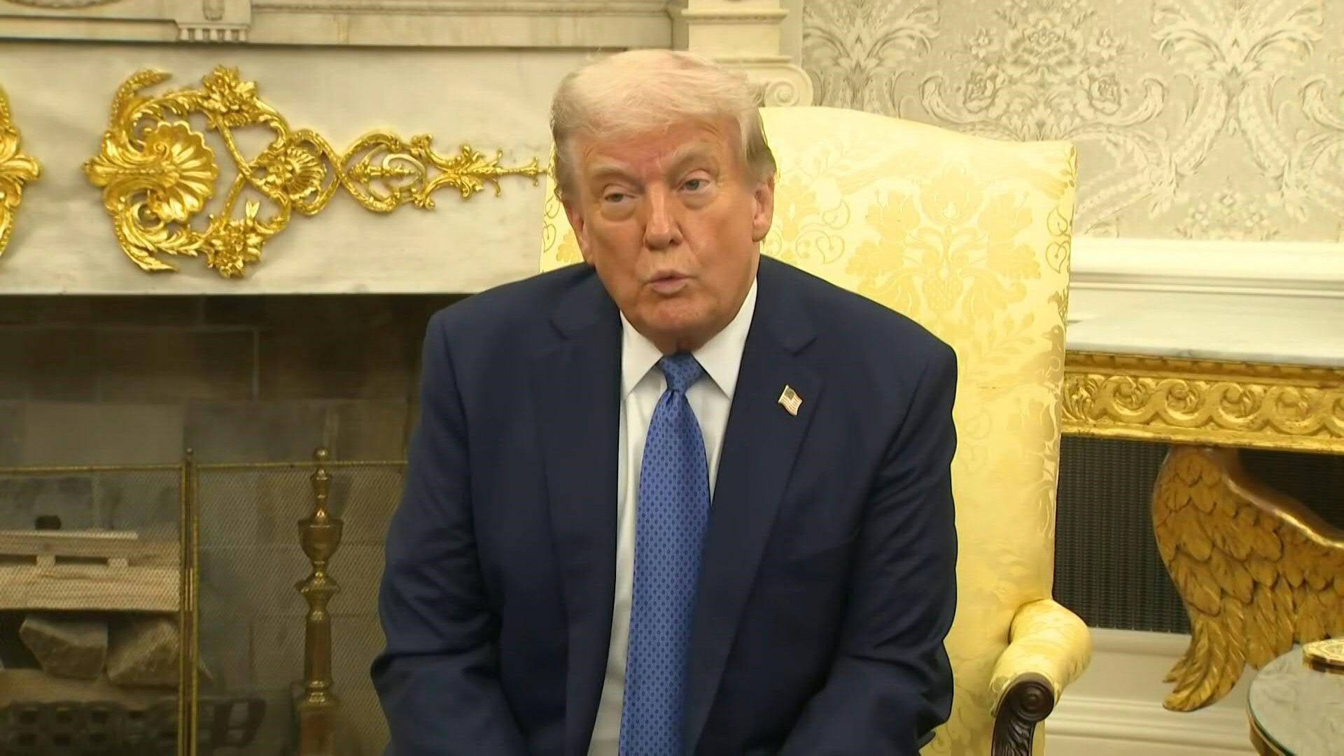Video: Trump says 'putting a lot of pressure on Russia' over Ukraine