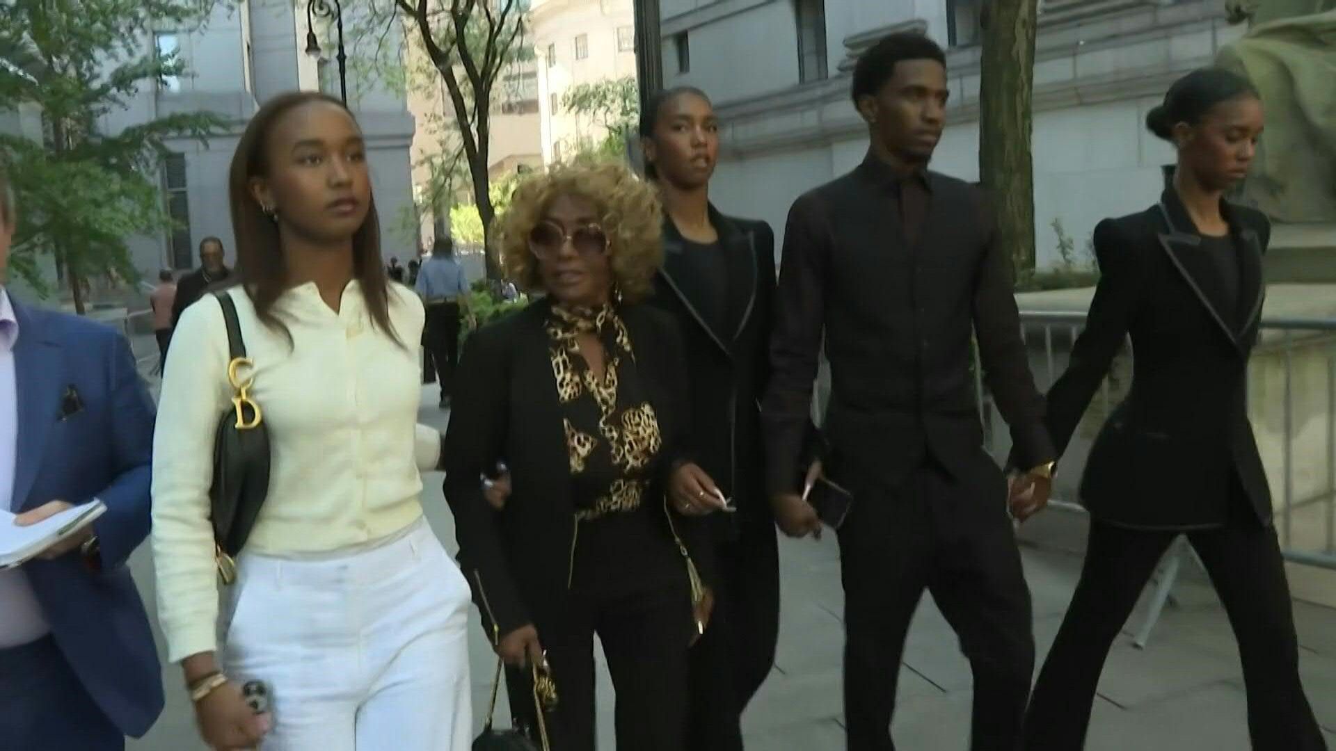 Family of 'Diddy' leaves court for lunch as sex trafficking trial opens with abuse claims