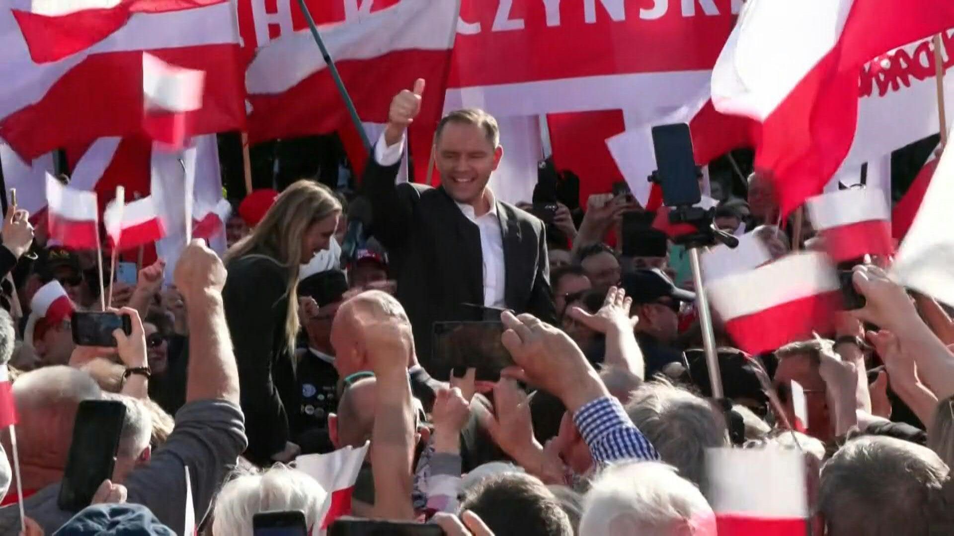 Nationalist Karol Nawrocki holds last rally ahead of Poland's presidential election