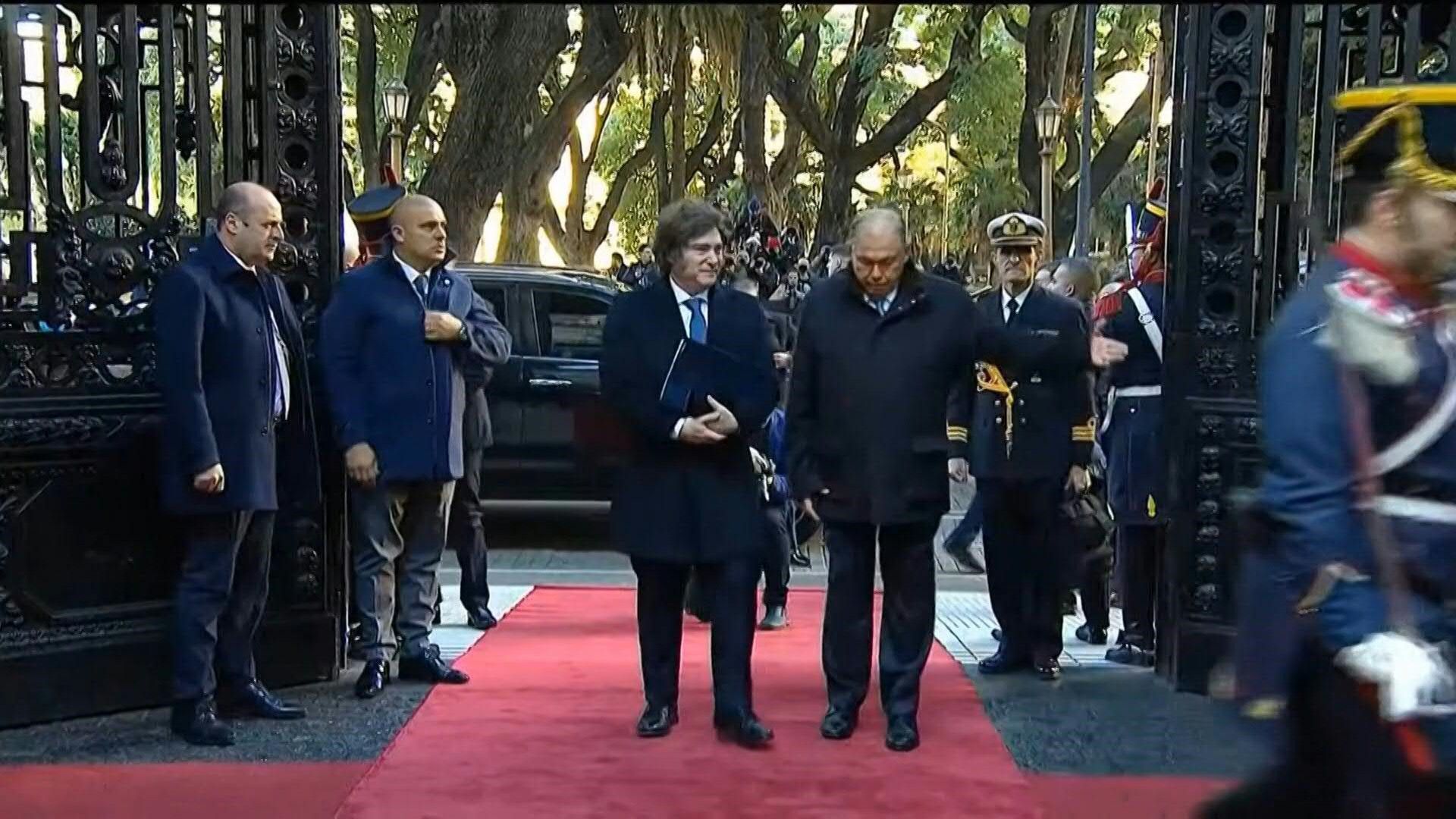 Argentina's Milei arrives at San Martin Palace for South America's Mercosur summit
