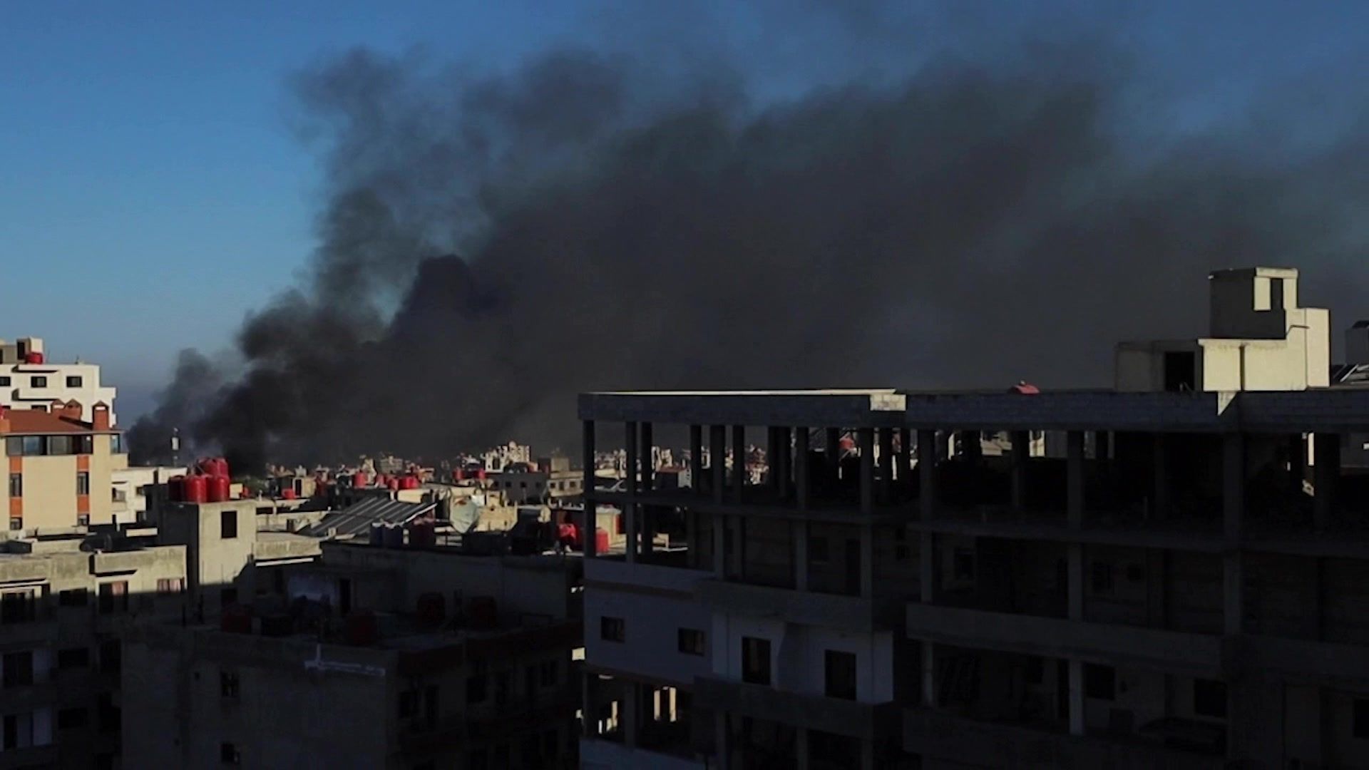 Video: Smoke rises over Syria's Druze city of Sweida