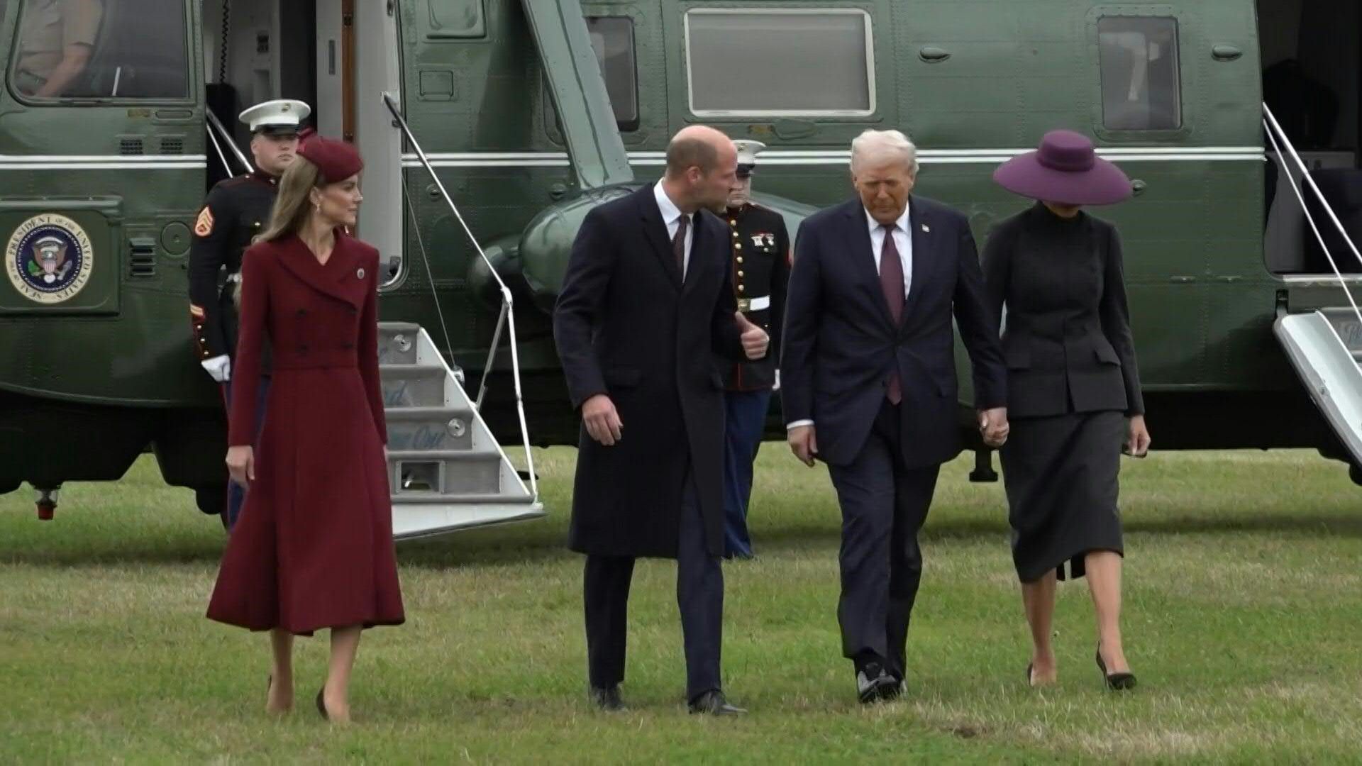 British royals welcome Trump on arrival at Windsor Castle
