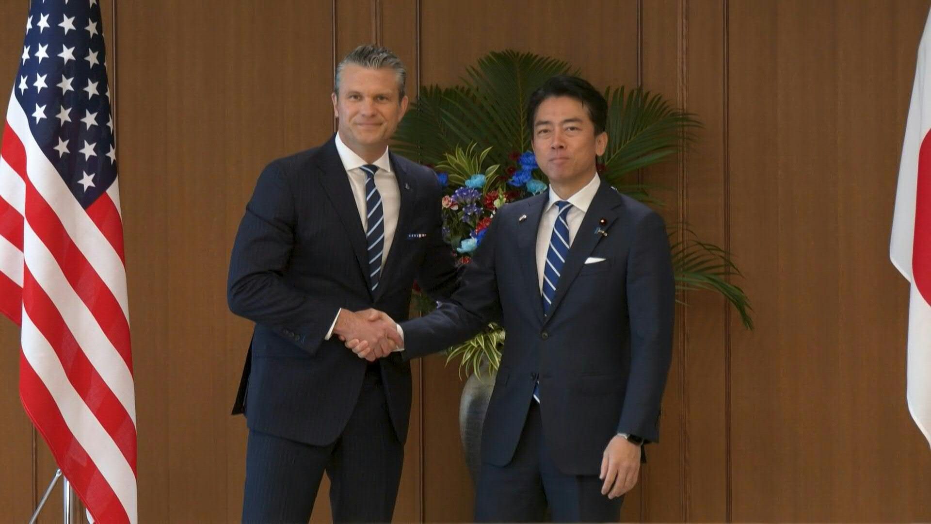 Video: US Defense Secretary Pete Hegseth meets Japan's Shinjiro Koizumi