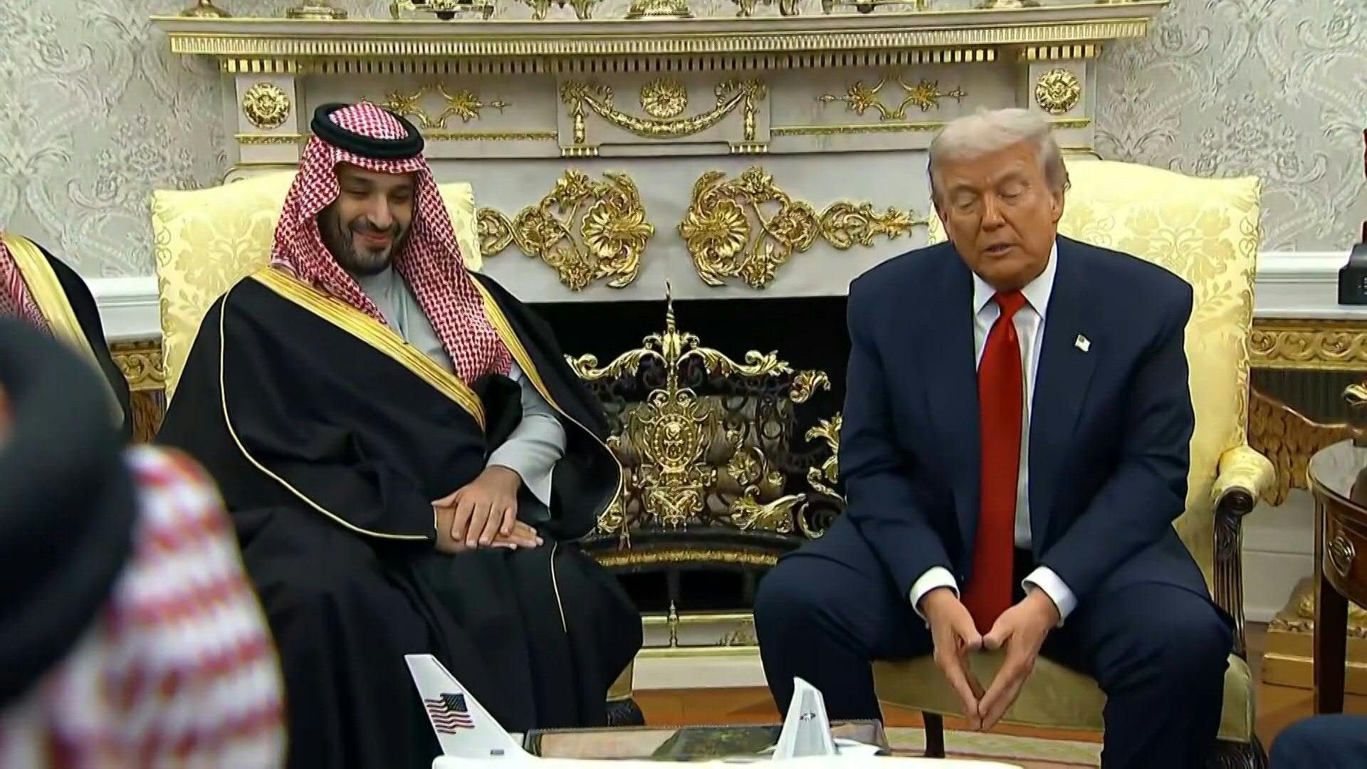 Trump says Saudi crown prince 'incredible in terms of human rights'
