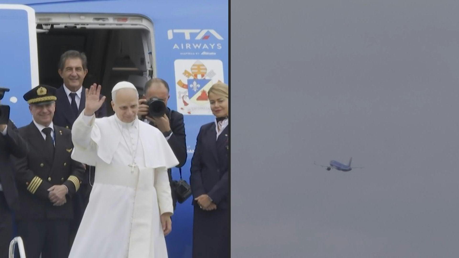 Video: Pope Leo XIV leaves Turkey for Lebanon