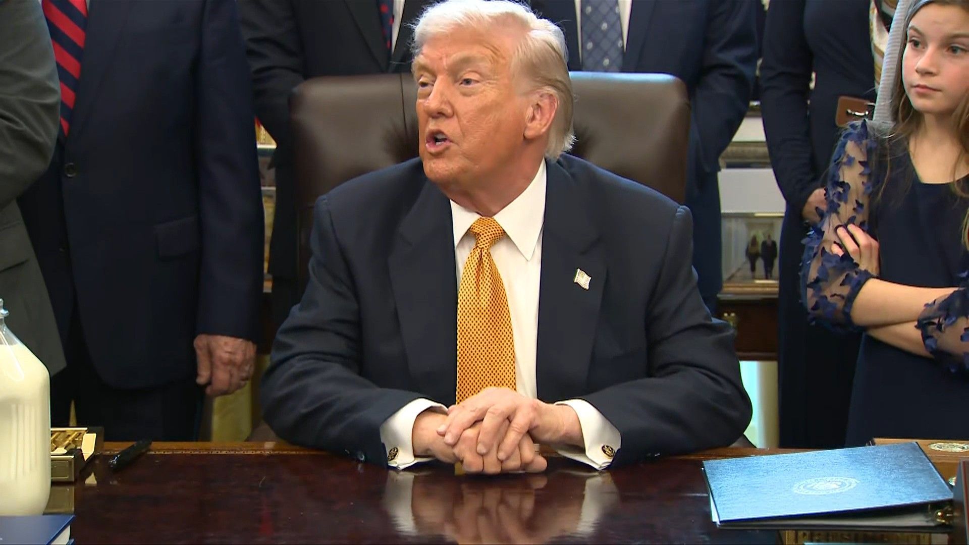 Video: Trump says had long call with 'terrific' Venezuela interim leader