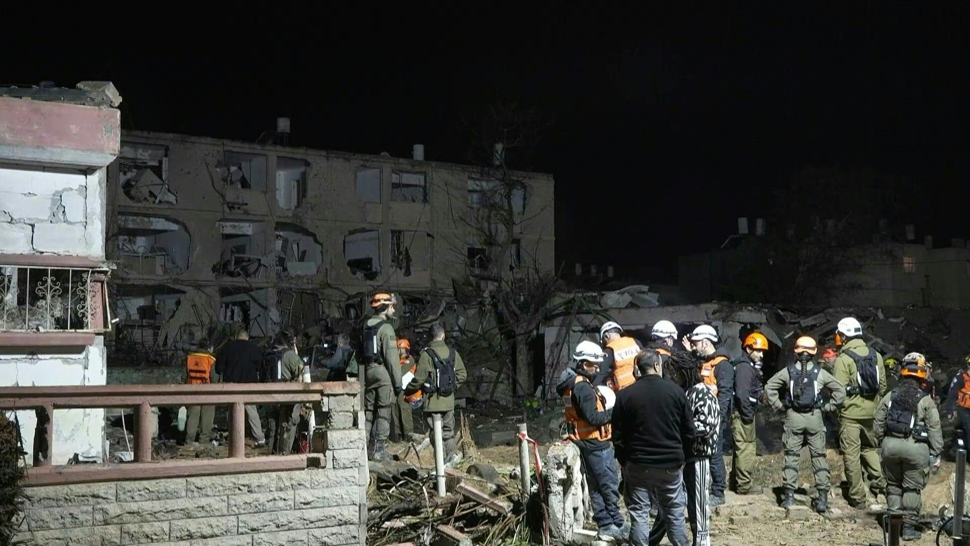 Video: Scene at Israeli town housing nuclear facility struck by Iran