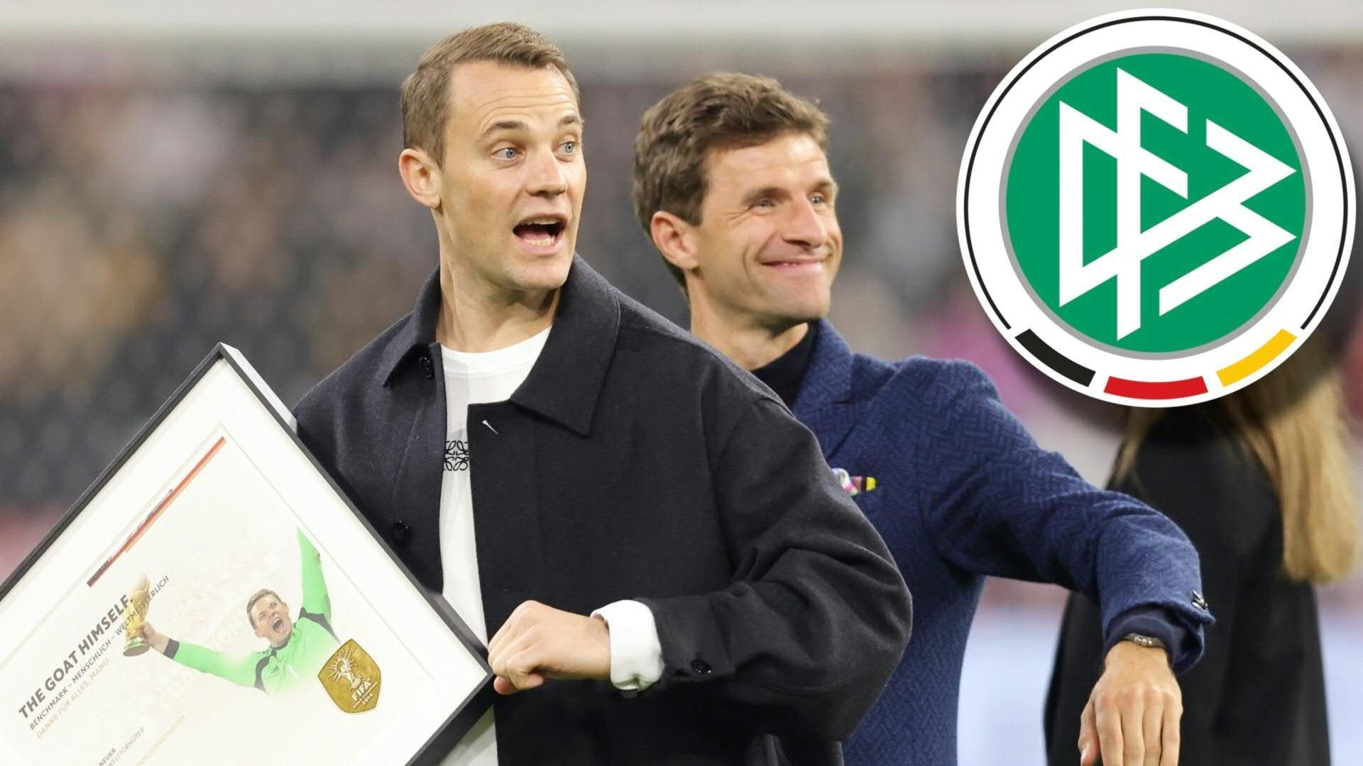 Noch heiser: Das sagen Müller und Neuer zur DFB-Abschiedsparty