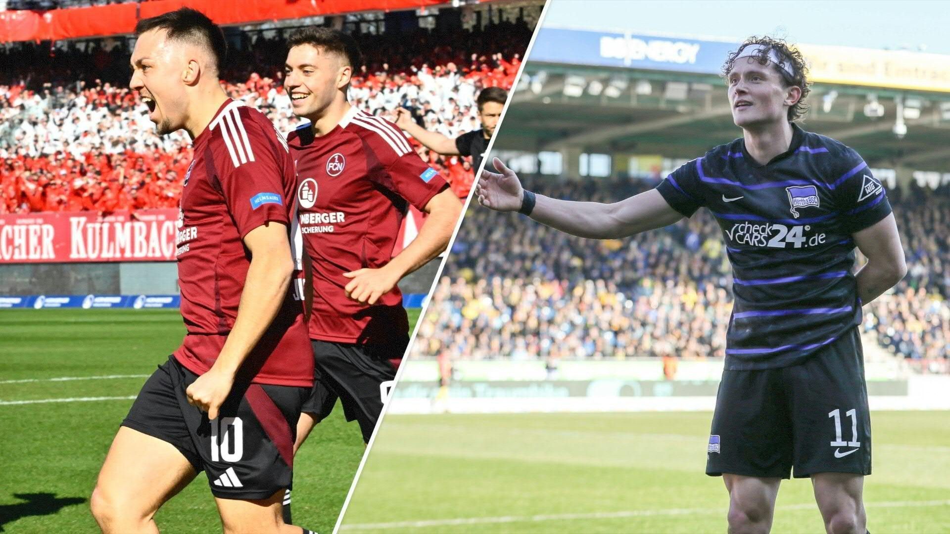 2. Liga: Nürnberg und Hertha feiern deutliche Siege