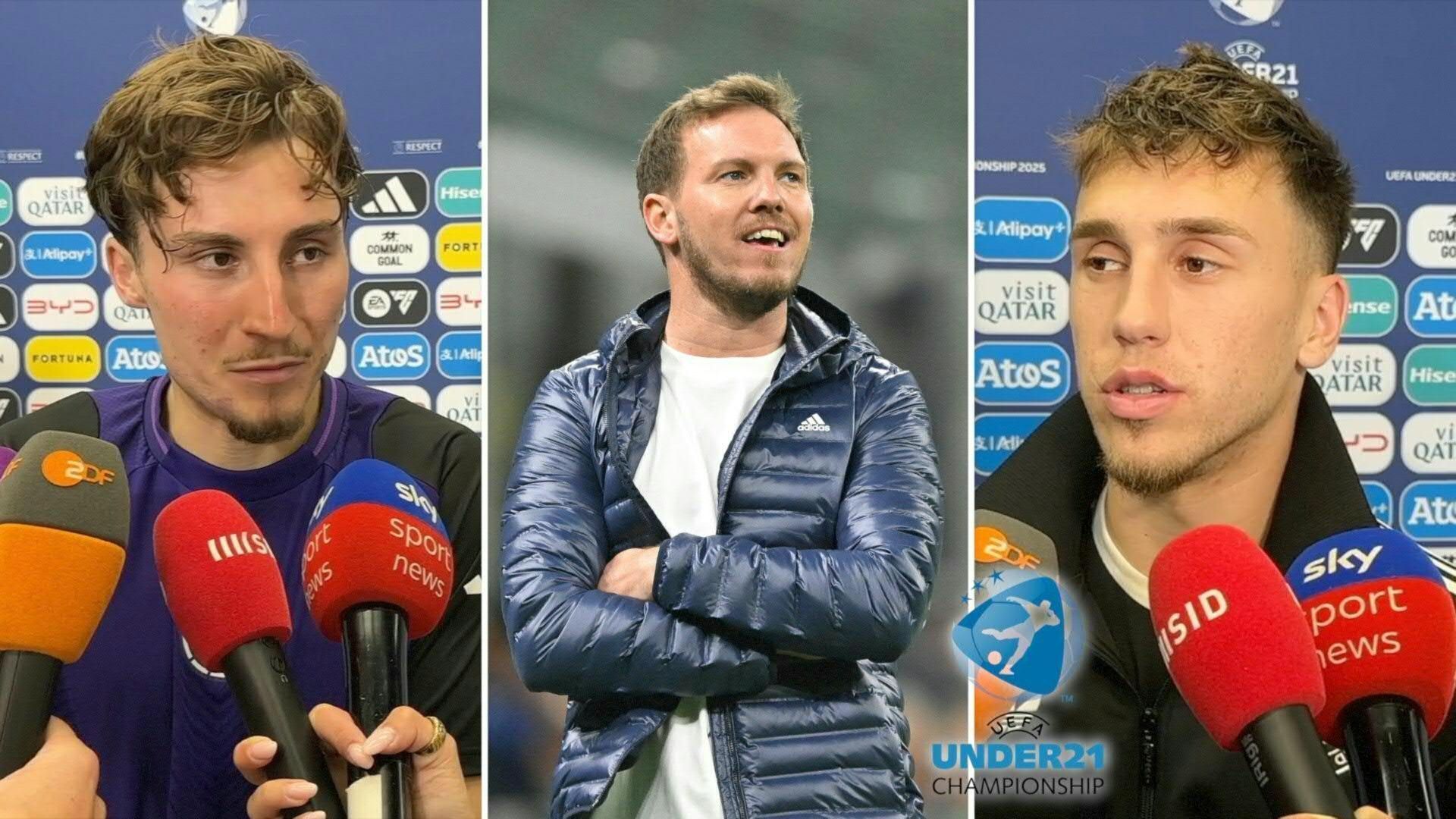 Video: Nagelsmann beim U21-Finale: "Gibt jedem nochmal einen Push"