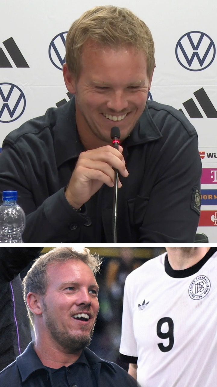 Video: PK-Lacher: Nagelsmann im DFB-Trikot an der Seitenlinie?