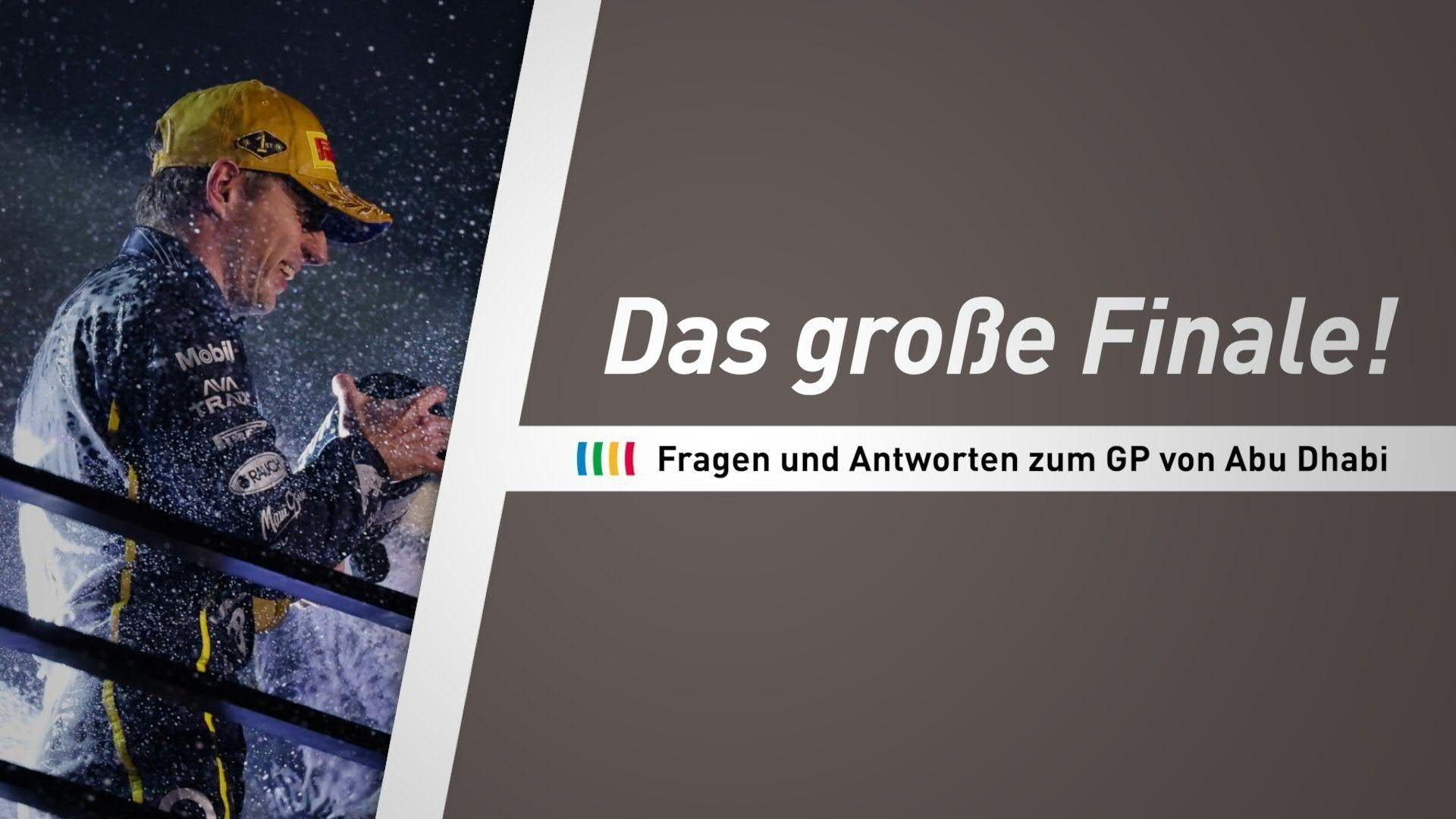 Fragen und Antworten zum Saisonfinale der Formel 1