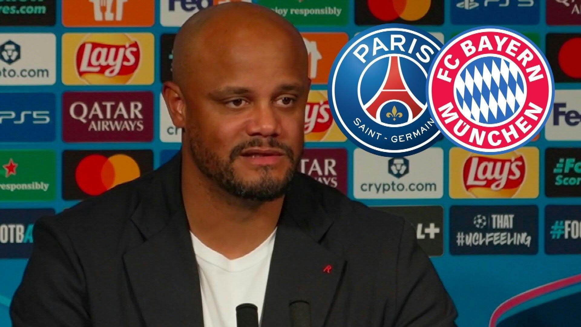 Video: "Wenn eine Mannschaft diesen Streit angehen kann ...": Kompany mit Kampfansage an PSG