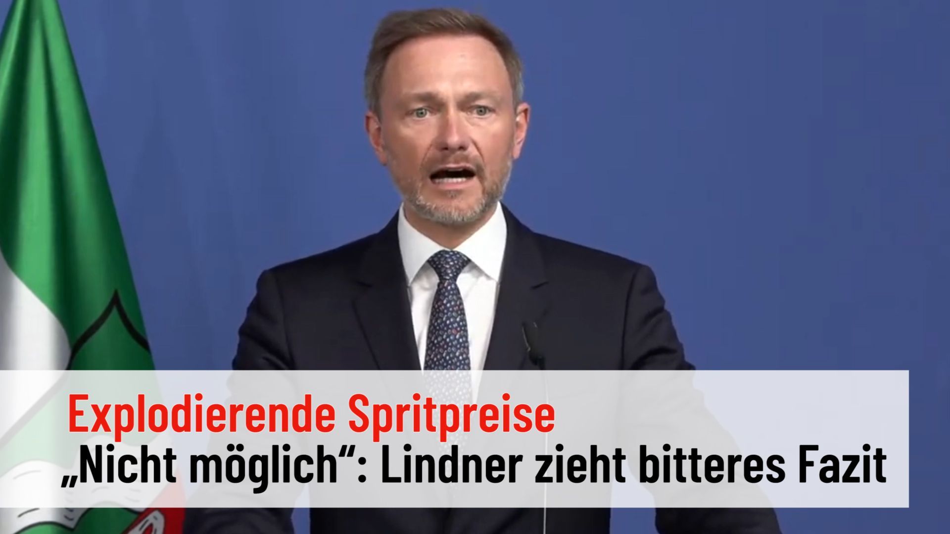 Spritpreise explodieren: Christian Lindner zieht ernüchterndes Fazit