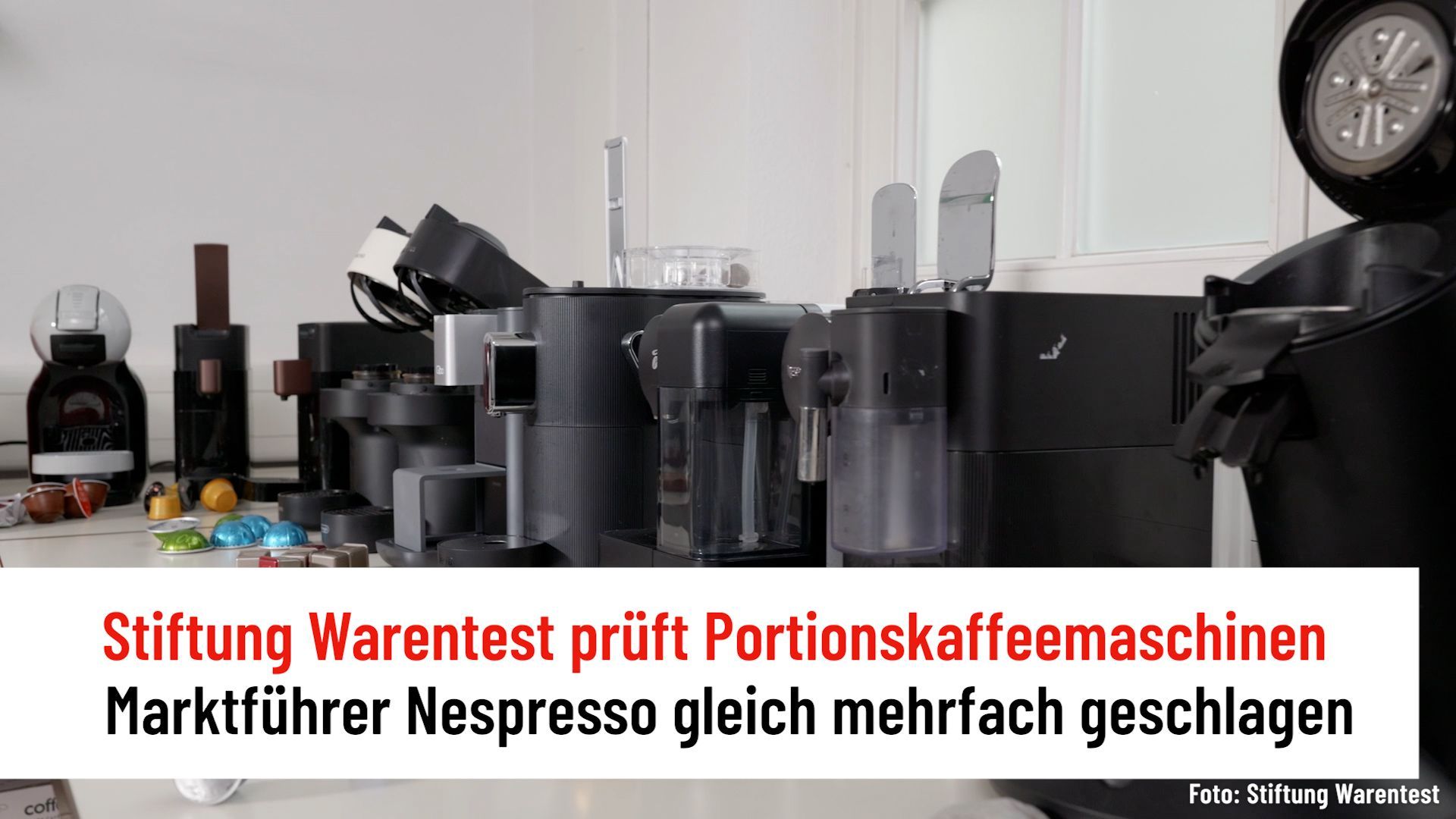 Stiftung Warentest: Portionskaffeemaschinen im Vergleich
