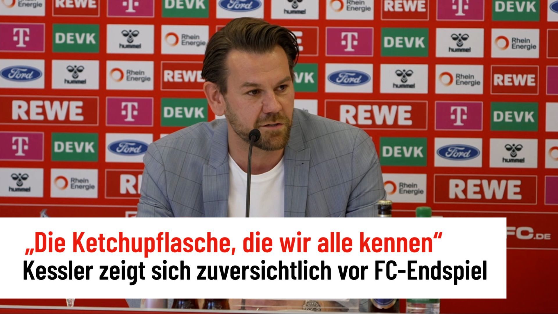 Ketchupflasche sorgt für Optimismus: 1. FC Köln vor Endspiel gegen Union Berlin
