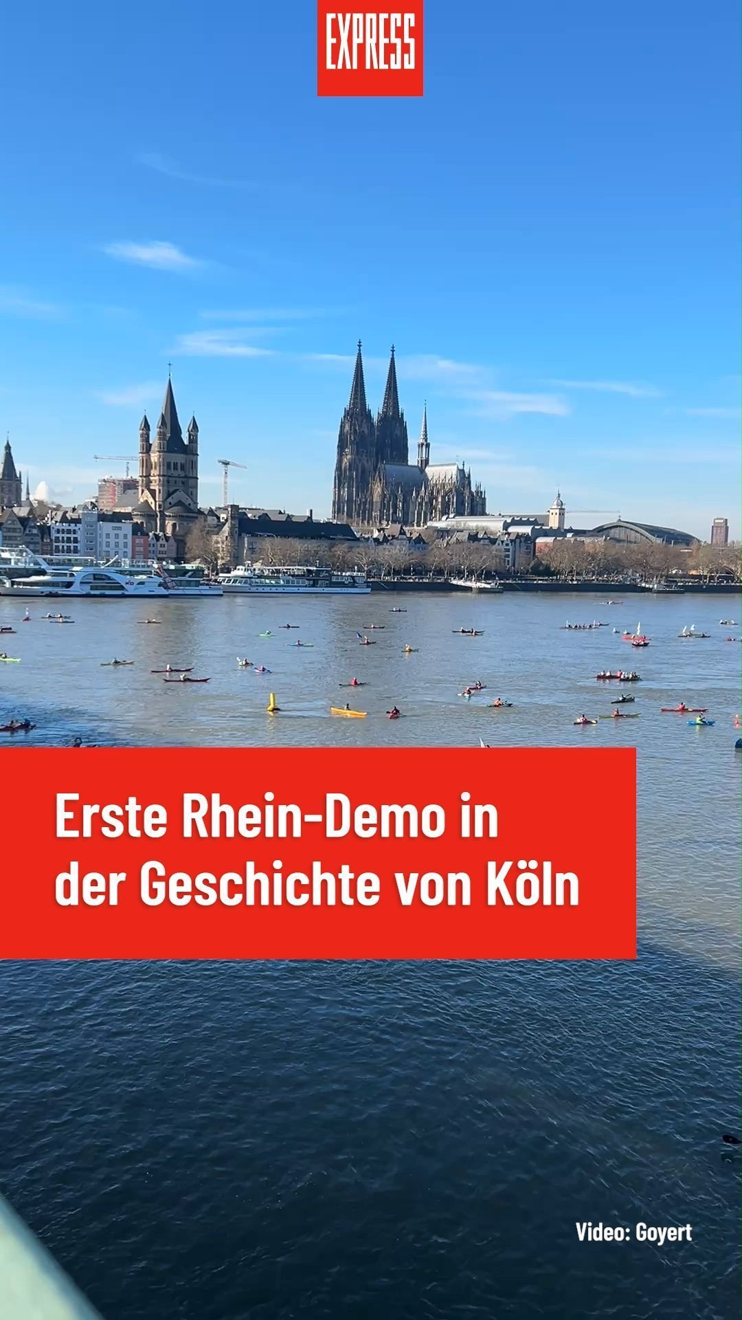 „Bunt statt braun“: Erste Demo auf dem Rhein in Köln – Schifffahrt für mehrere Stunden gesperrt