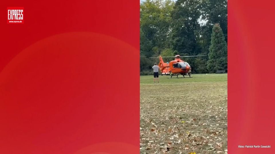 Video: Helikopter-Einsatz am Aachener Weiher