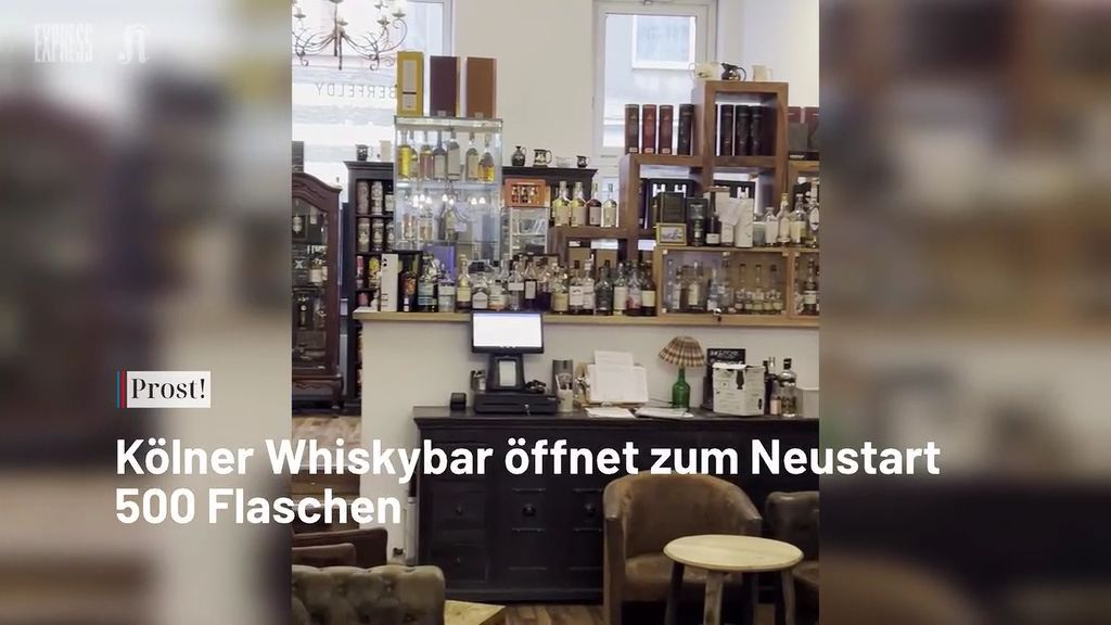 Video: Kölner Whiskybar öffnet zum Neustart 500 Flaschen