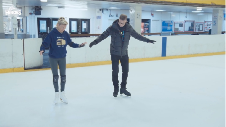 MUM RECONNECTS WITH ICE SKATING-LOVING TEENAGE SON