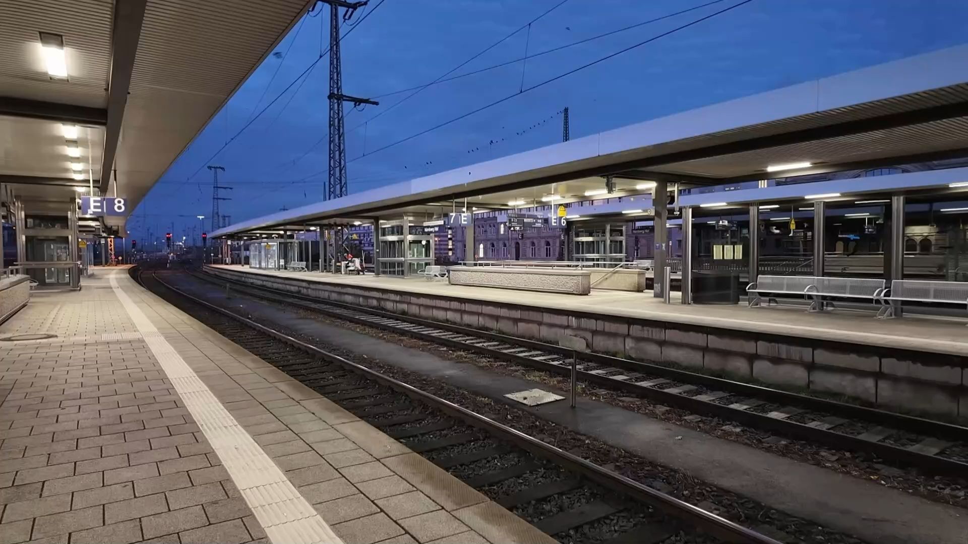 Mega-Bahnstreik: Nürnberger Hauptbahnhof fast menschenleer
