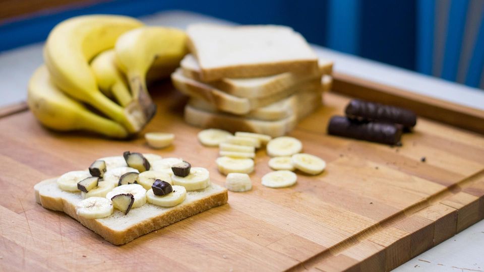 Bananen? Marzipan? Eine Traumkombi für ein Super-Sandwich!