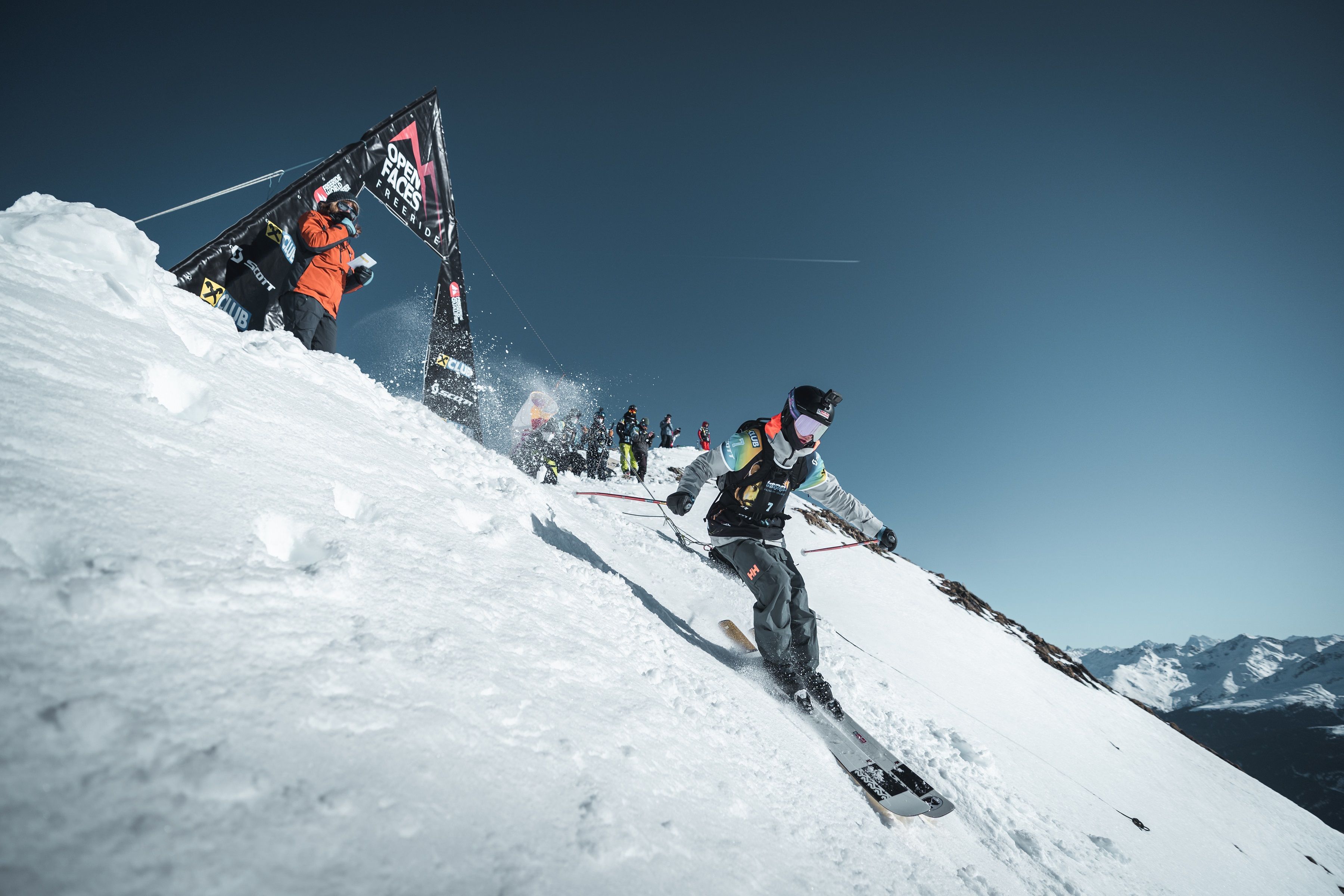 What does the Open Faces Freeride Series bring to the start in Kappl?