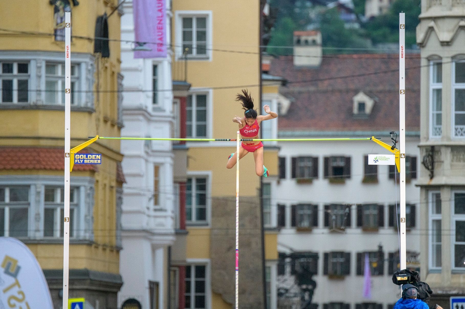 Pole vaulter Piotr Lisek (POL) wins at the Golden Roof Challenge in Innsbruck