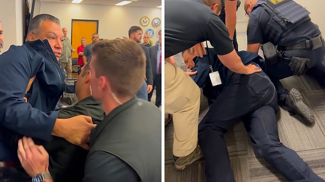 Schockierende Szene: US-Senator bei Pressekonferenz in Los Angeles verhaftet