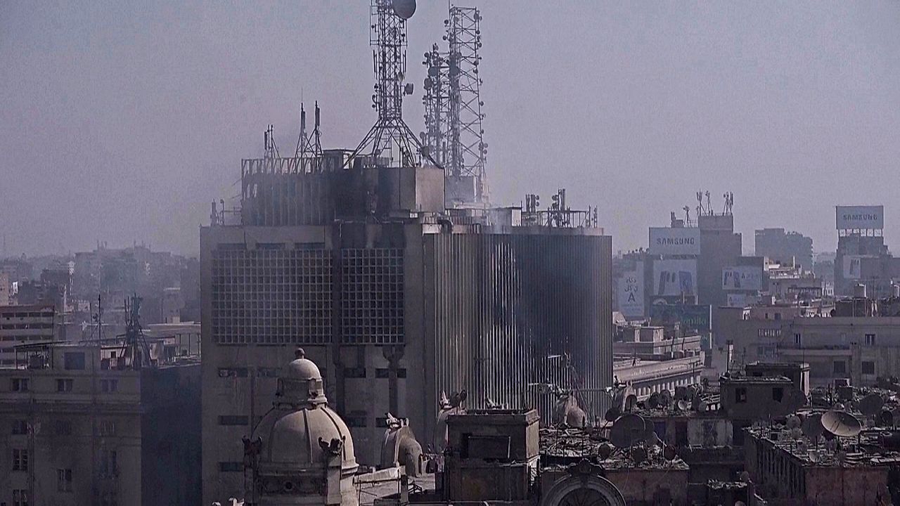 Großbrand im Telekom-Zentrum Kairo: Vier Tote und zahlreiche Verletzte