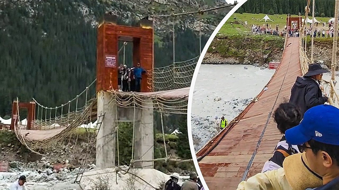 Kabel von Hängebrücke reißt: Fünf Tote und viele Verletzte bei Unglück in China