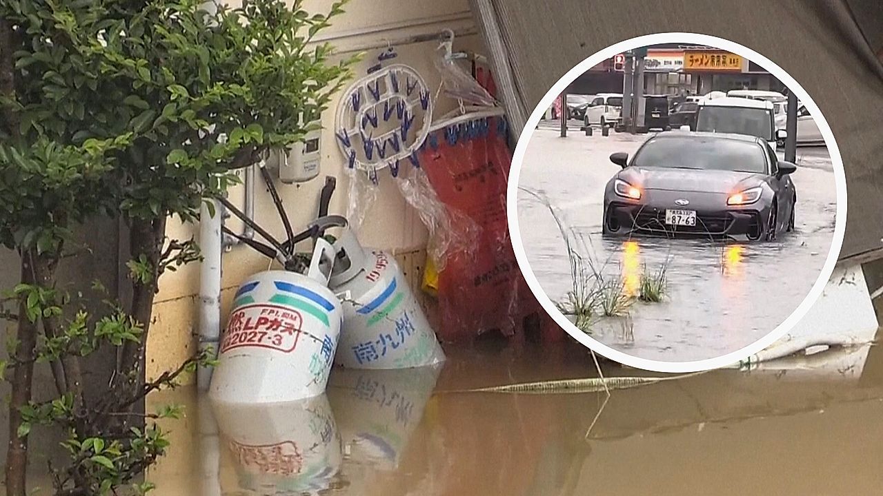 Hochwasser und Erdrutsche in Japan: Heftiger Regen trifft Süden des Landes