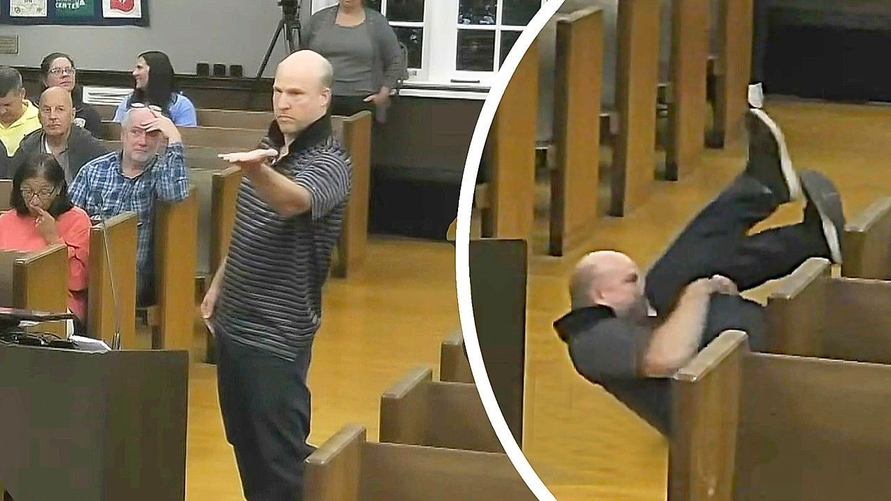 Video: Moonwalk gegen Steuern: Bürger sorgt mit Tanzeinlage im Rathaus für Furore