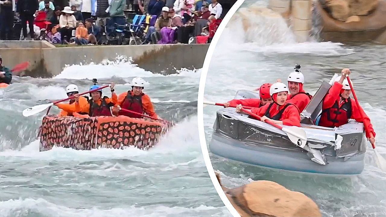 Video: Creative chaos at North Carolina's 'Build Your Own Boat' race