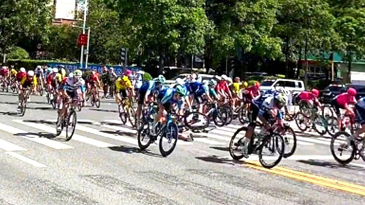 Cyclists in massive chain-reaction crash during opening stage of Tour of Guangxi 2025